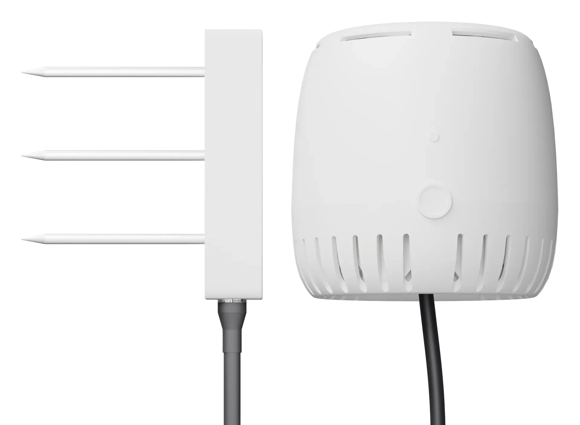 The Grow Sensor system: SubSense substrate probe beside the Grow Sensor PRO canopy unit. The starter bundle includes three of these.